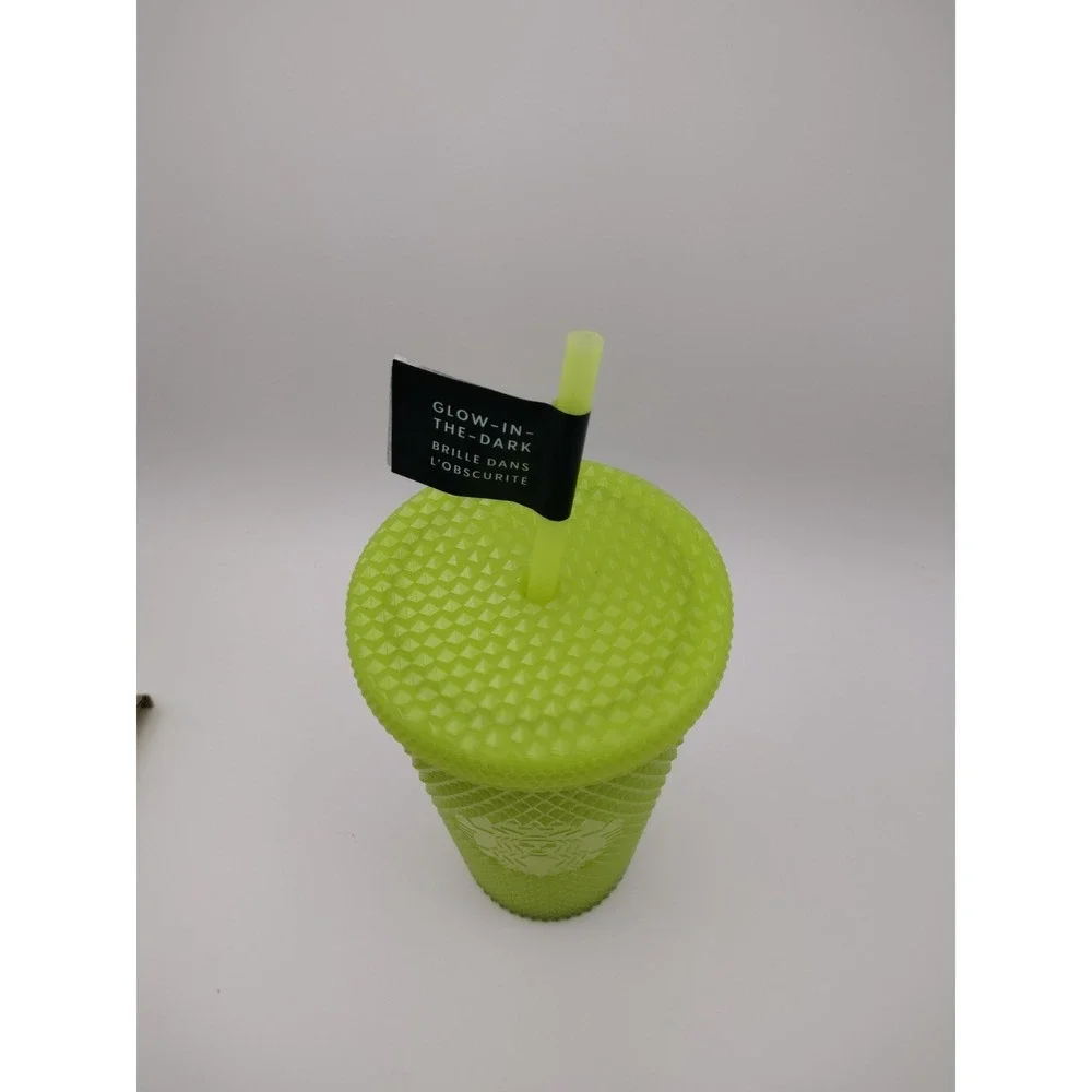 Starbucks 2022 Lemongrass Glow In The Dark Venti‎ Studded Tumbler Halloween 16oz